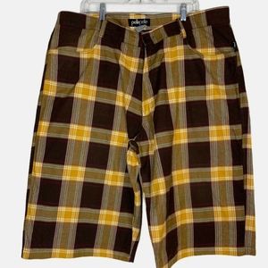 Vintage 90s Pelle Pelle Shorts Flannel Plaid Big 4